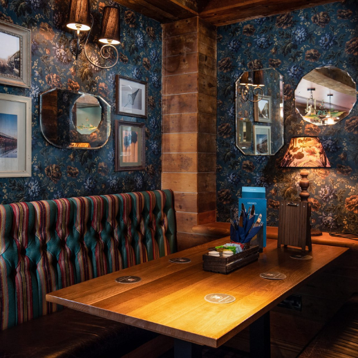 Inside the restaurant