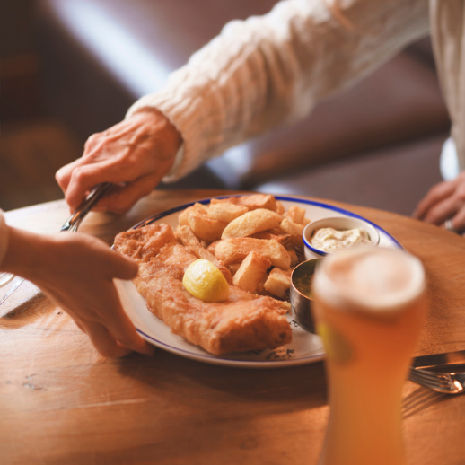 Fish and chips in northumberland