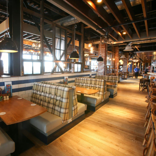 Inside the bar at Commissioners Quays inn