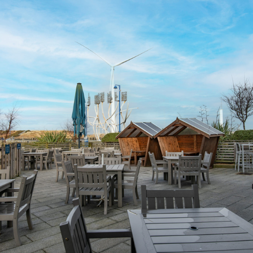 Pub garden in northumberland